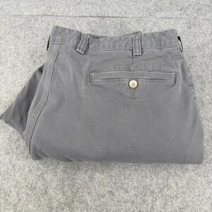 Duluth Trading Flex Ballroom Khakis Men's Pants 40x30 Gray Relaxed Casual Work